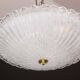 Charming Italian Trasparent Murano Glass Ceiling Fixture, Murano, 1960