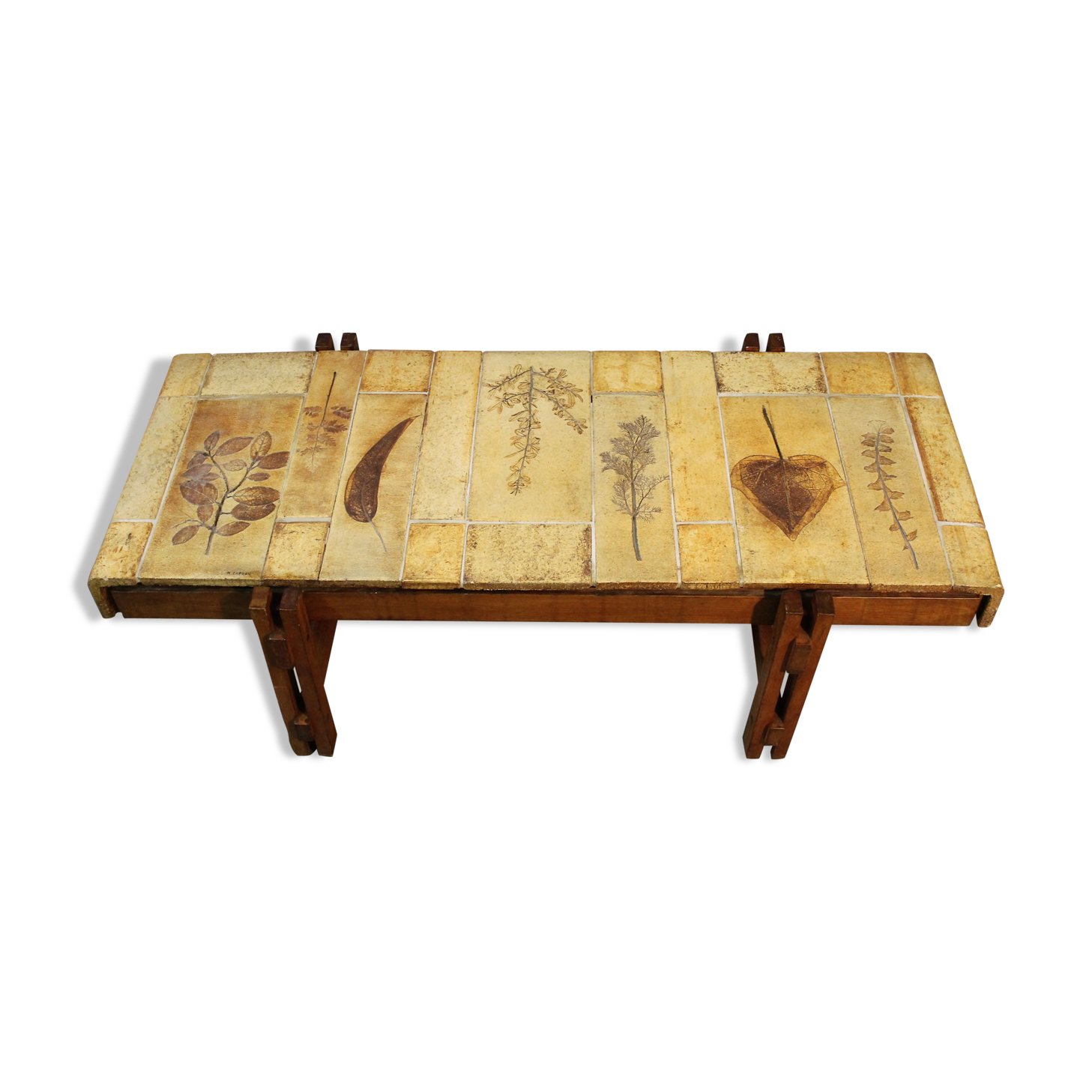 Ceramic coffee table Capron 1960