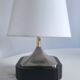 Silver-plated metal table lamp by Jean Curti, 1970