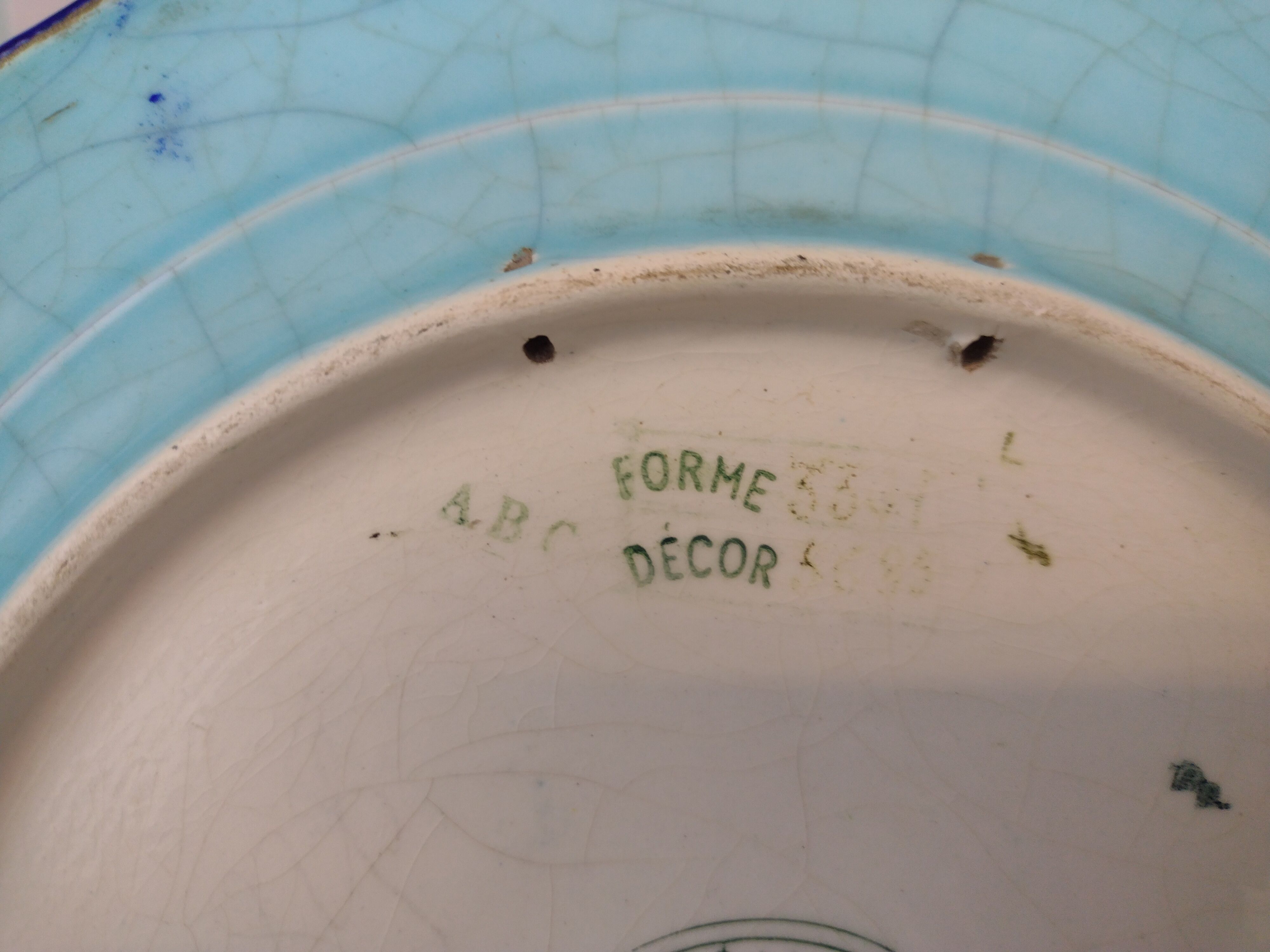 Dish Longwy art deco