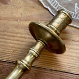 Old brass candle holder