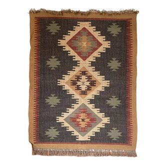 4 x 6 ft - handmade kilim rug, multicolor