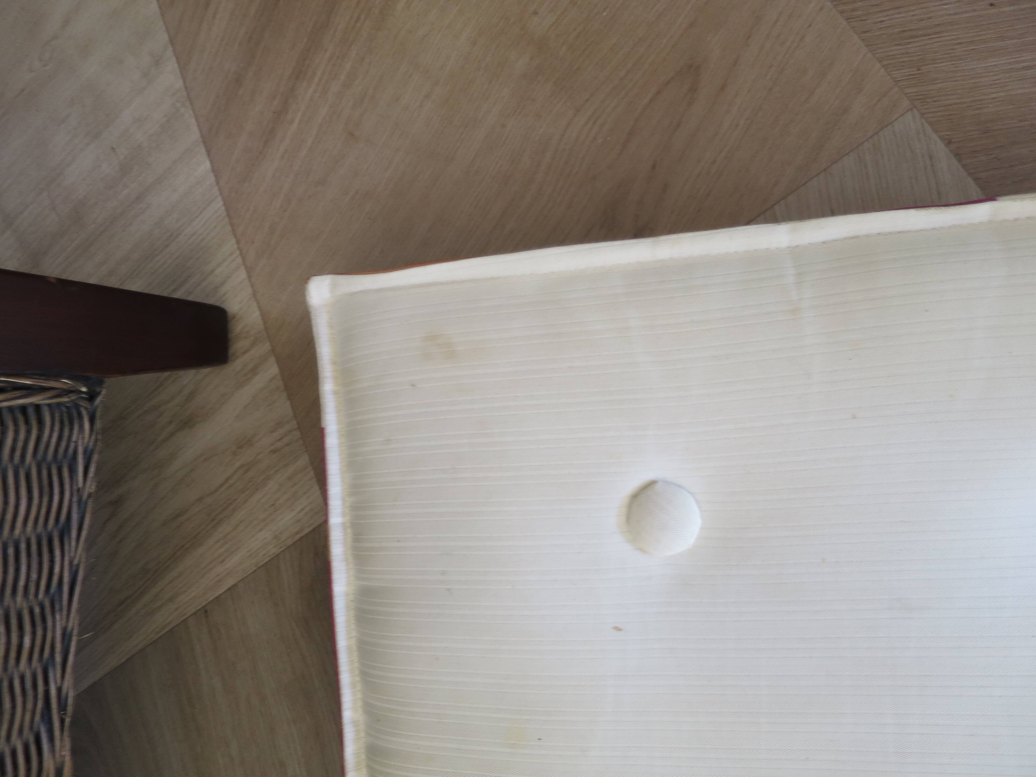 2 armchairs in woven rattan and wood, 1980s