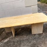 70s travertine coffee table