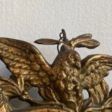 Antique pediment mirror