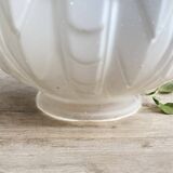 Antique Art Deco Globe Lamp in Molded Pressed Glass