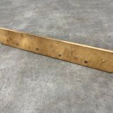 Brutalist pine chalet style wall coat rack, 4 hooks