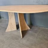Vintage travertine dining table