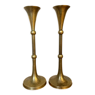 Brass candlesticks
