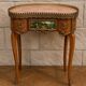 Louis XV style bean desk in marquetry and gilded bronze