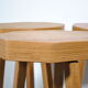 Lot de 3 Table d'appoint tripode 1960