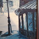 Oil on canvas signed benoit-gebelin (1913 - ? ) paris la nuit dated 1965