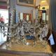 Girandoles bronze pampilles cristal