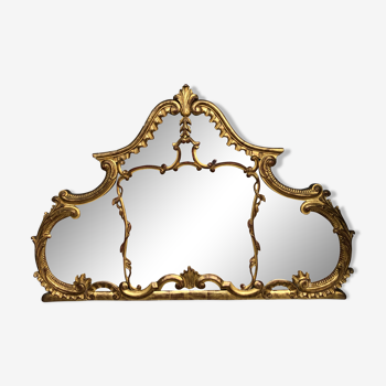 Louis XV mirror in gilded wood