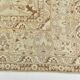 Tapis Vintage Beige Clair Motif Médaillon Floral Élégant, 354x458 Cm