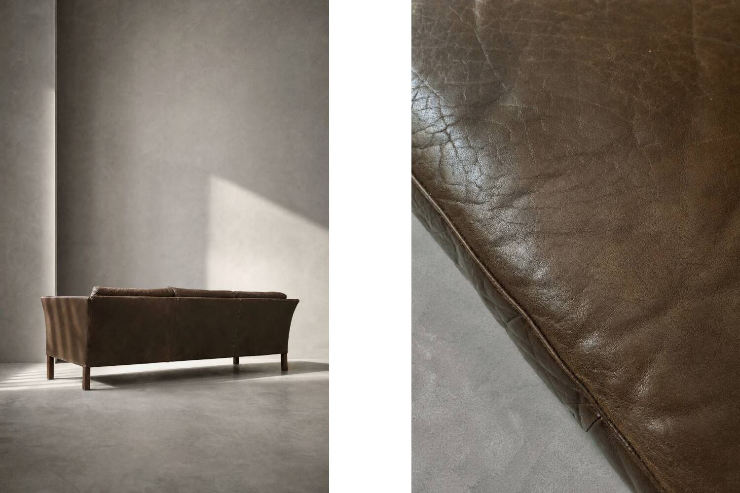 Mid-Century Modern Vintage Leather Cromwell Sofa by Arne Norell, 1960s