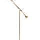 Hillebrand Brass counter balance floor lamp 1980s Germany