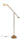 Hillebrand Brass counter balance floor lamp 1980s Germany