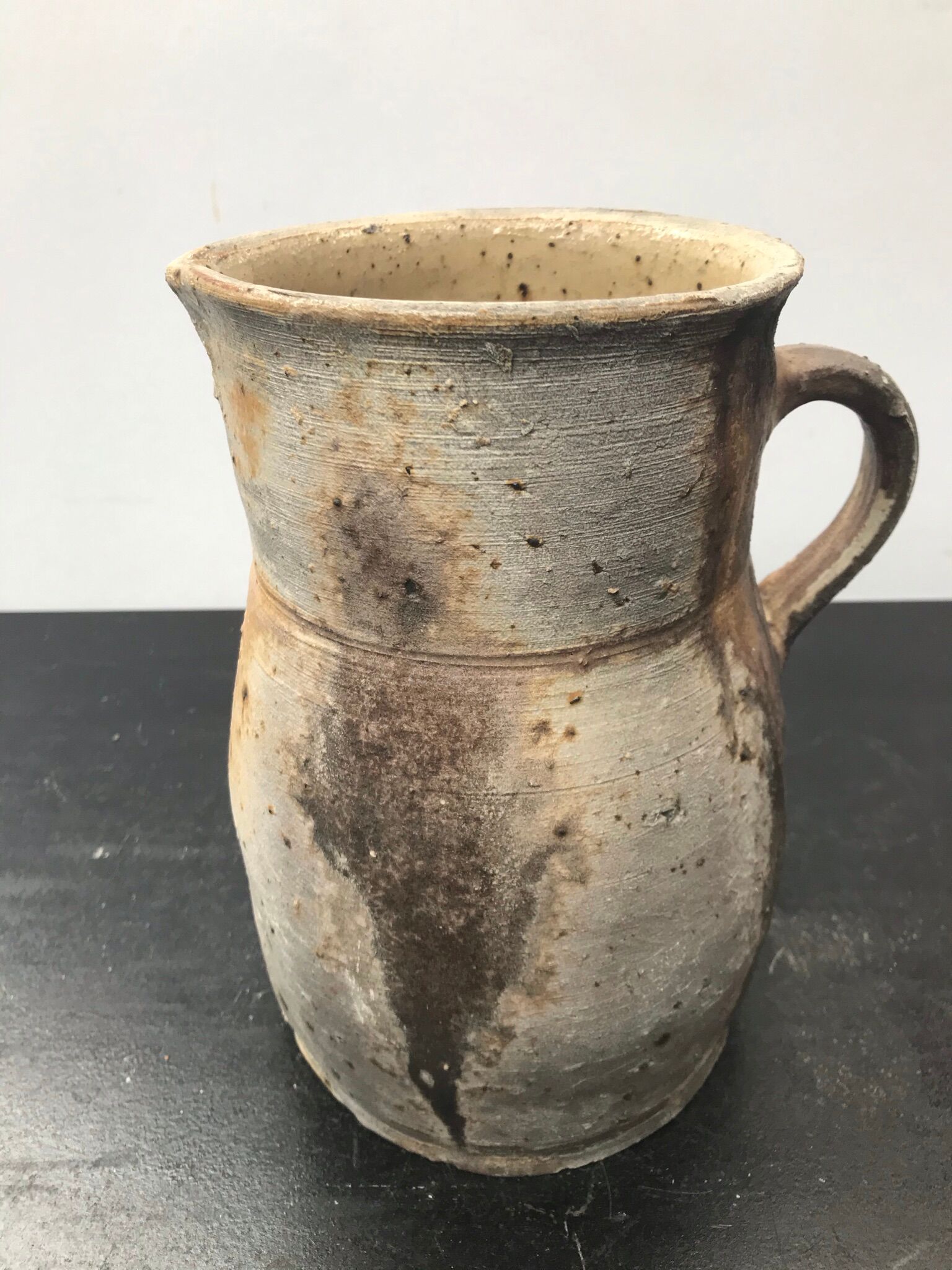 Former natural sandstone pitcher 50s vintage