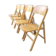 Four 60s wooden Stella chairs
