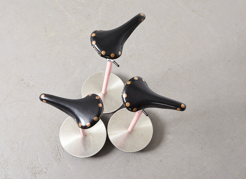 Set of 3 Sella Stools by Achille Castiglioni for Zanotta 1957