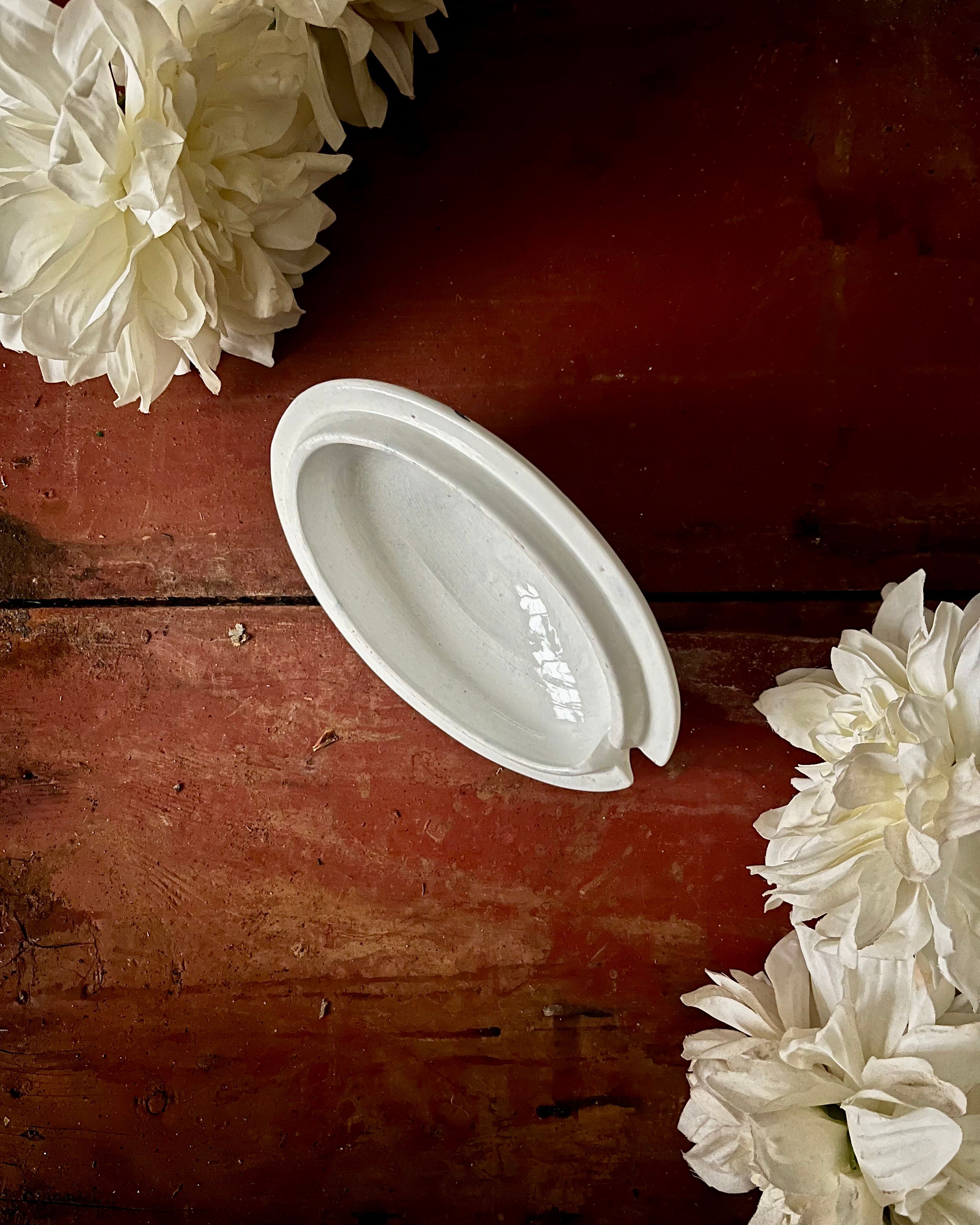 Sauceboat from Creil & Montereau ironstone.