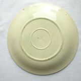 Salins art deco white dabbling plate pink parakeet and lavaters