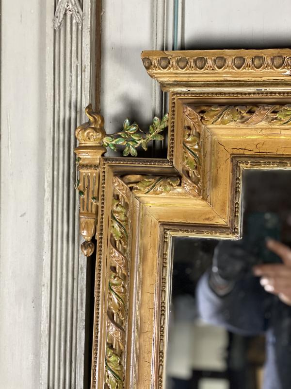 Louis XVI-style chimney mirror Circa 1900 106x187cm