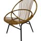Fauteuil vintage en rotin par Dirk van Sliedregt Rohe Noordwolde 1960 aux Pays-Bas