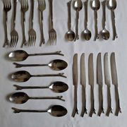 Couverts Brindilles inox vintage