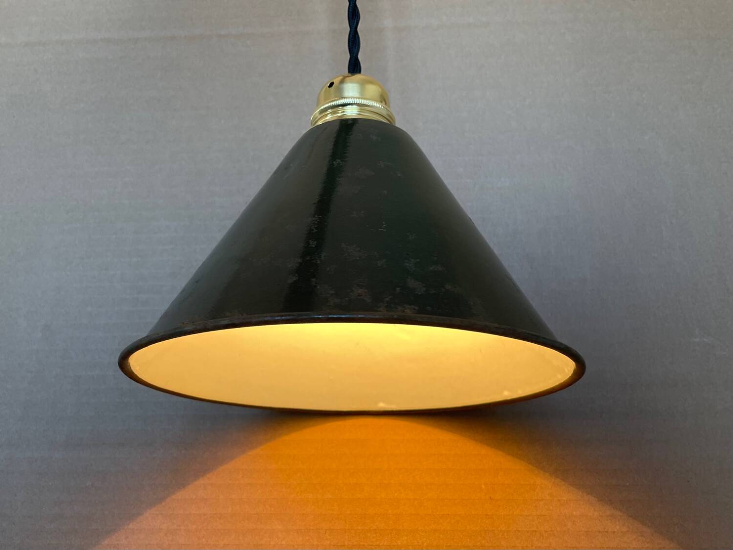 Old industrial pendant light