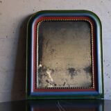 Small Louis Philippe colored patinated mirror