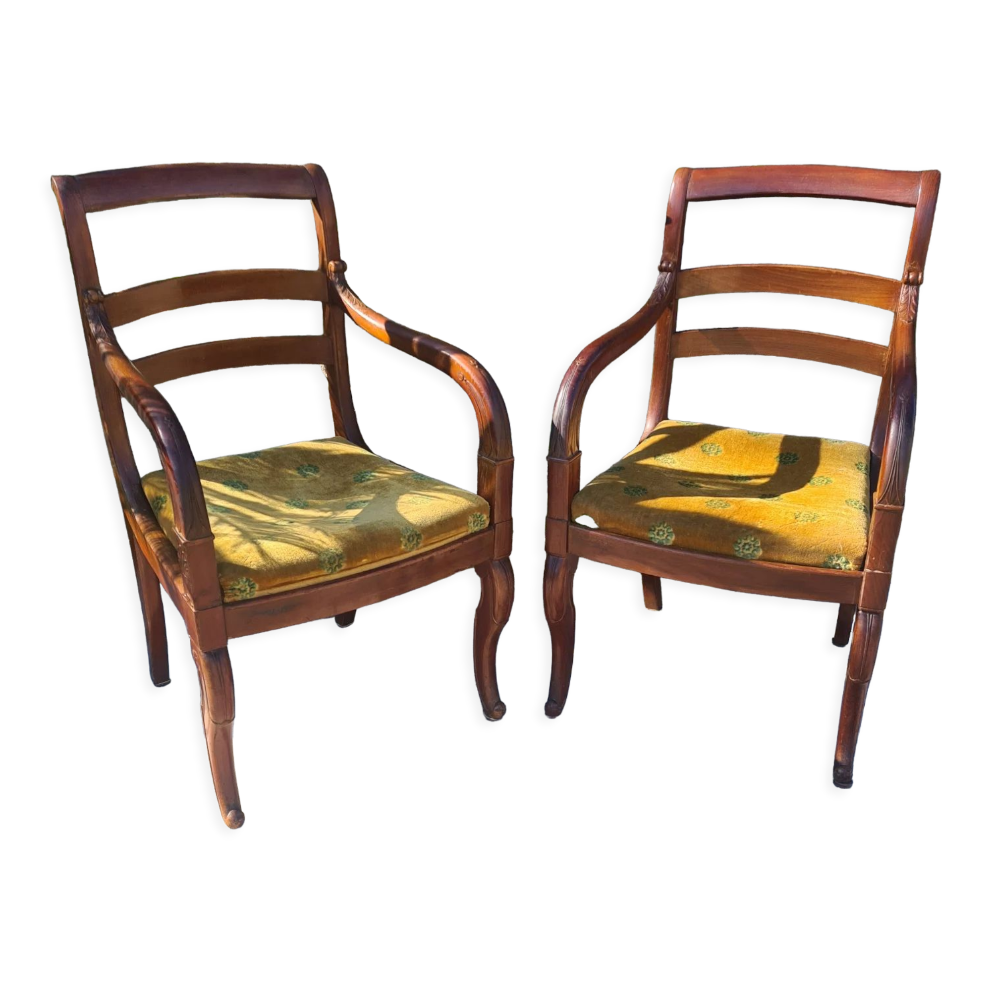 Pair of Empire style armchairs