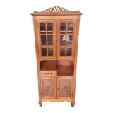 Louis XV style rosewood marquetry display case