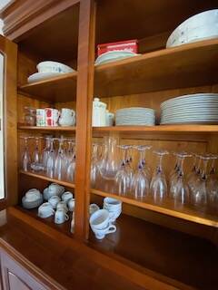 Beech wood buffet library
