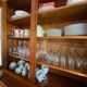 Beech wood buffet library