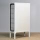 Armoire médicale vintage en fer et verre, années 1970