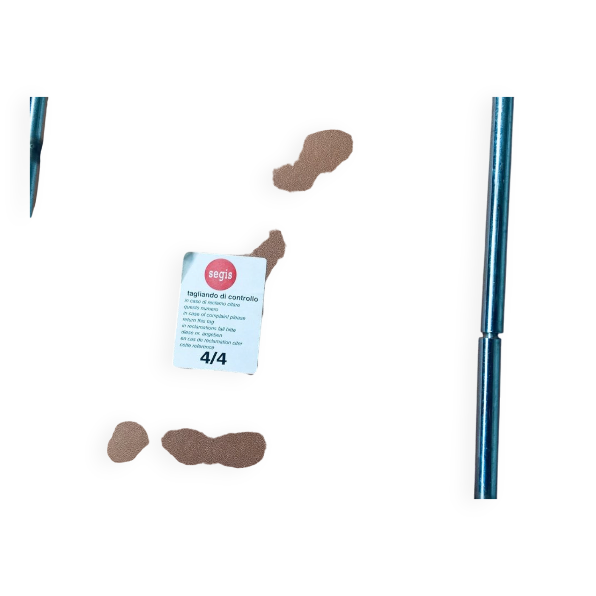 Set of Postmodern Italian Design Leather Dining Chairs by Segis, 1990s