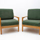 A pair of mid century Scandinavian style armchairs, 1970´s