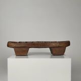 Awalé Burkina Faso game in vintage 19th century carved wood