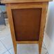 Bureau 3 tiroirs en bois et toile de lin –Totalement restauré