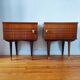 Pair of vintage Scandinavian design bedside tables from the 50s-60s.