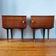 Paire de tables de chevet scandinaves, années 50-60