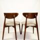 Scandinavian designer dining room chairs set of 6
