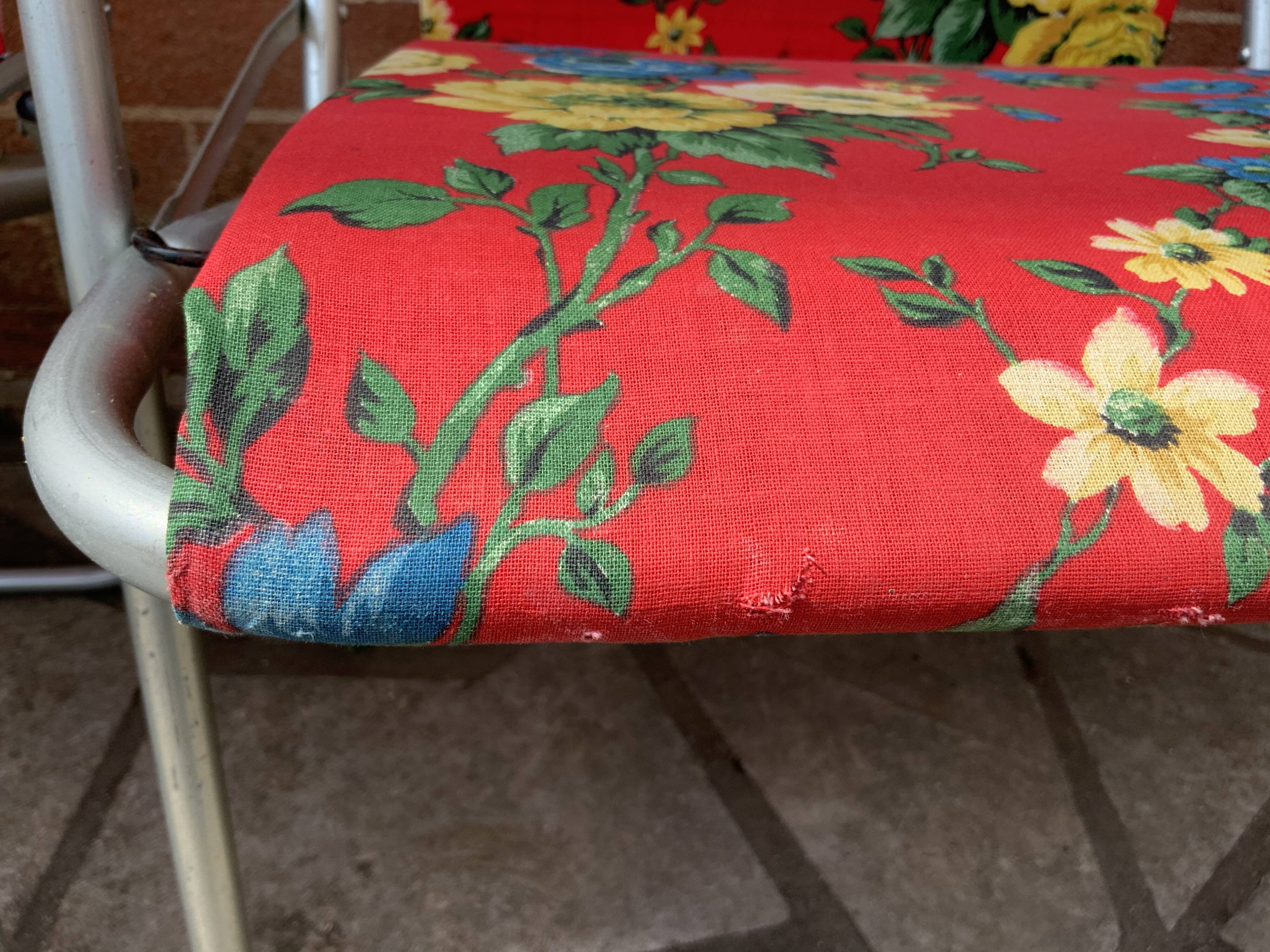 Fauteuils de jardin pliants vintage
