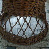 Vintage wicker laundry basket
