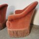 Paire de fauteuils crapaud vintage