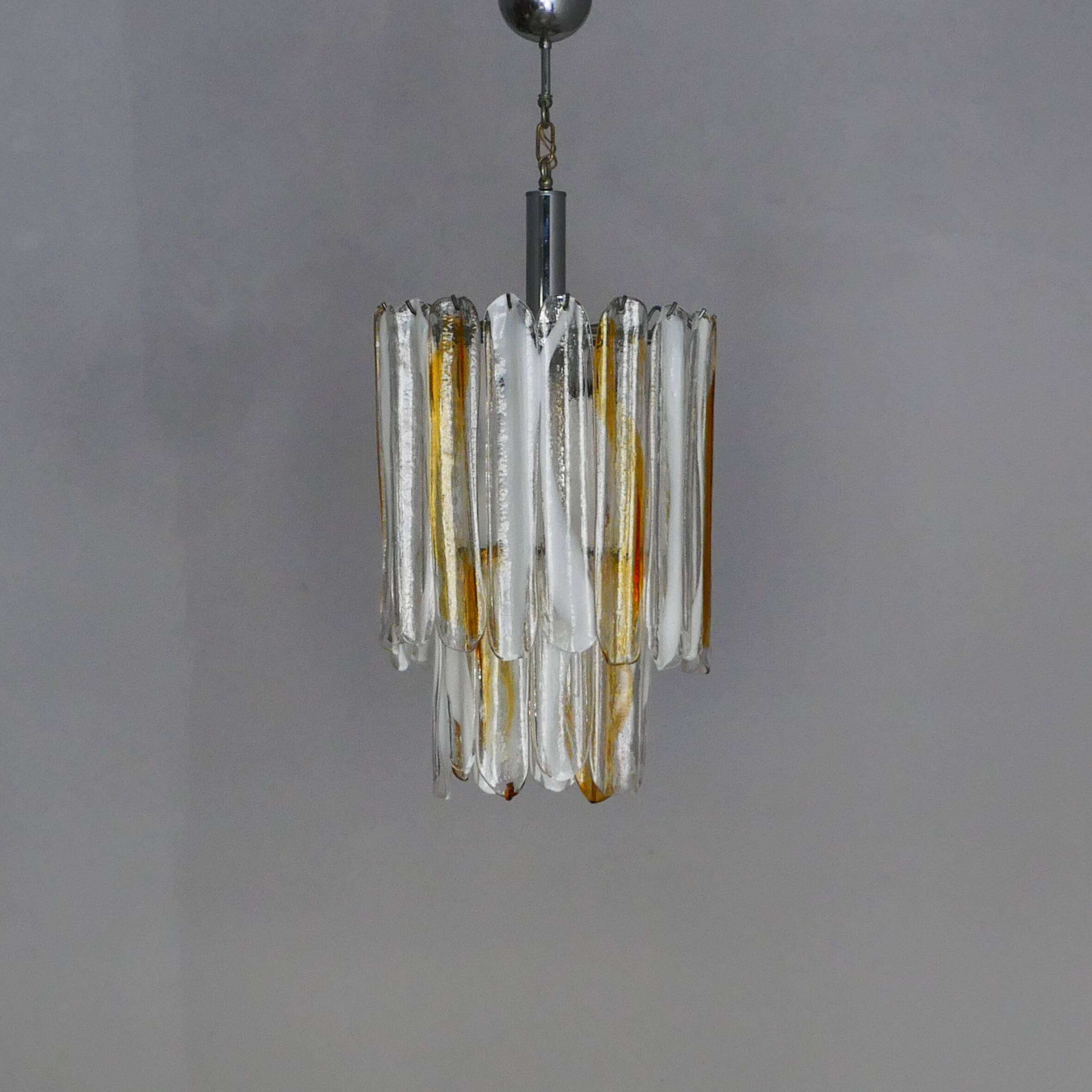 Plafonnier Murano Production Italienne Mazzega