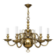 Chandelier from an old castle in solid bronze.