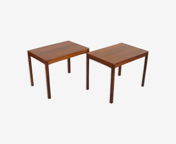Paire de tables d'appoint en teck